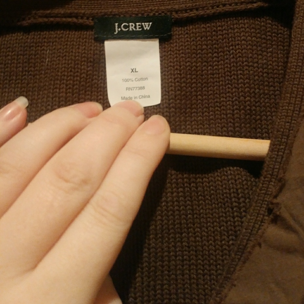 Chic Military Style J.Crew V-Neck Sweater! XL - Picture 6 of 7